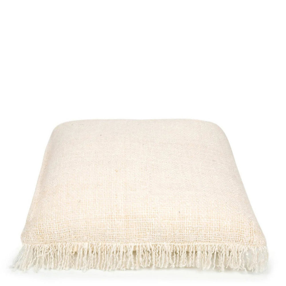 Cream cotton cushion cover