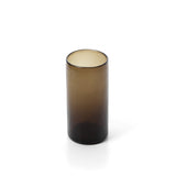 Brown handblown glass tumbler