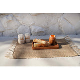 Hand-carved sandstone salt and pepper shakers set