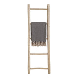 Natural teak wood decorative ladder