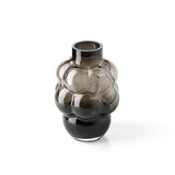 Dark grey recycled glass grape-shaped vase