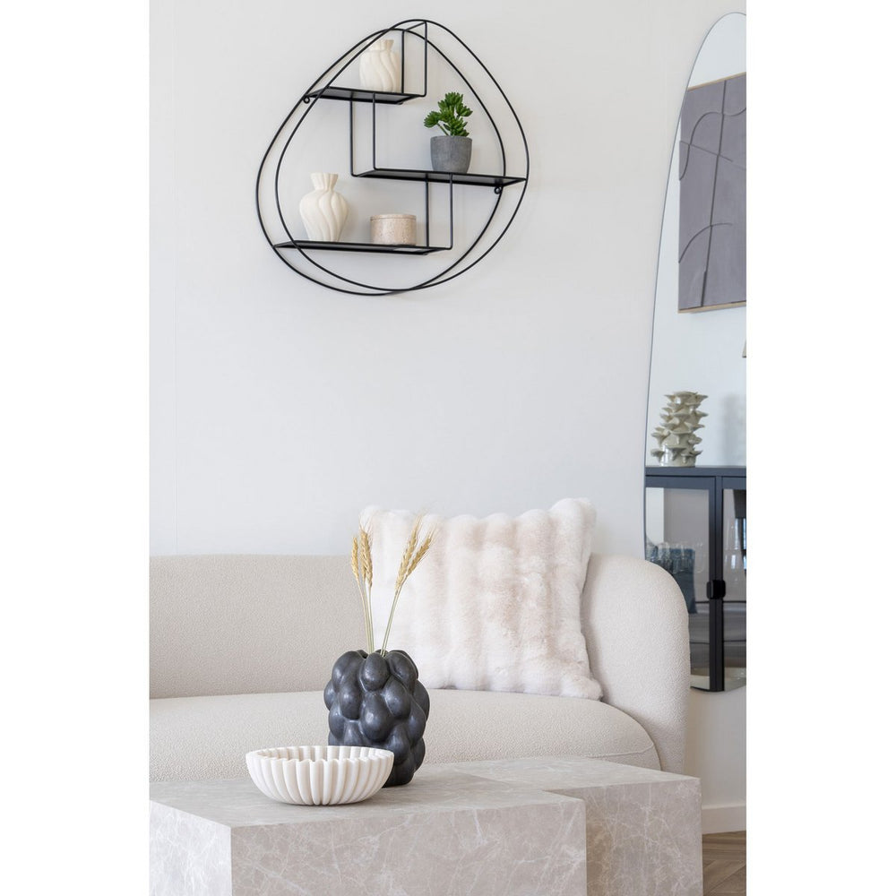 Beige polyresin decorative bowl