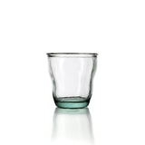 Blue recycled glass drinking glass