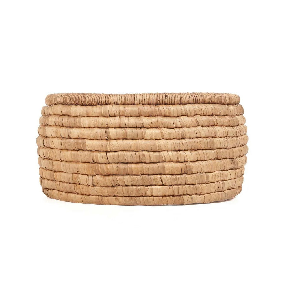 Natural woven seagrass basket