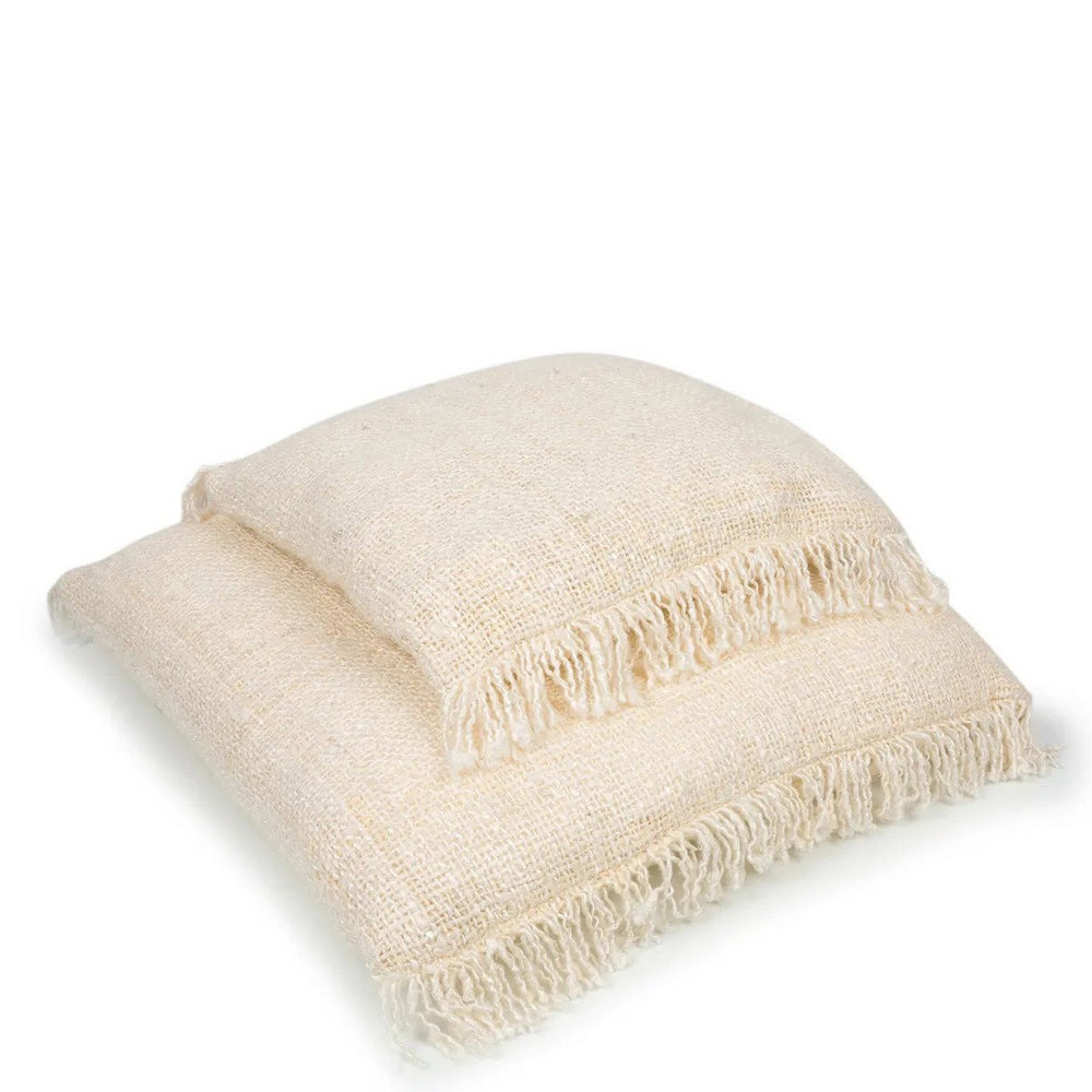 Cream cotton cushion cover